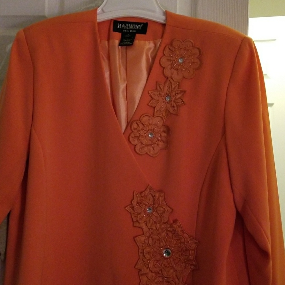 Women's Orange suit coat