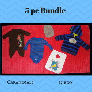 5 pc Boys Bundle 0-3 months