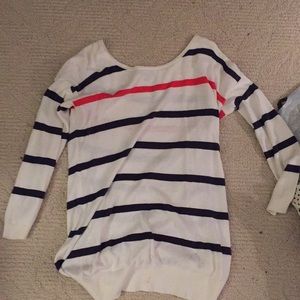 Red, blue stripped white sweater from GAP. Small