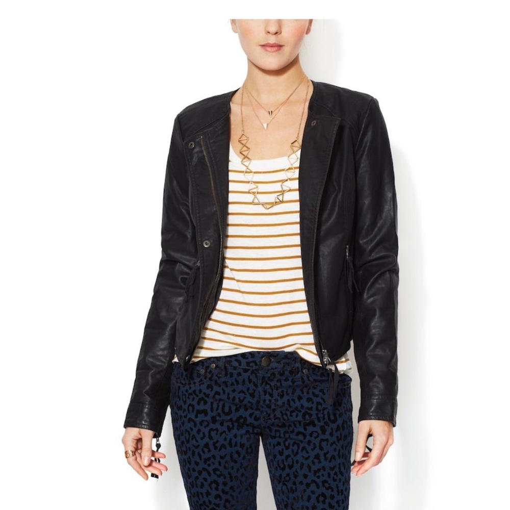 Free People Vegan Leather Jacket