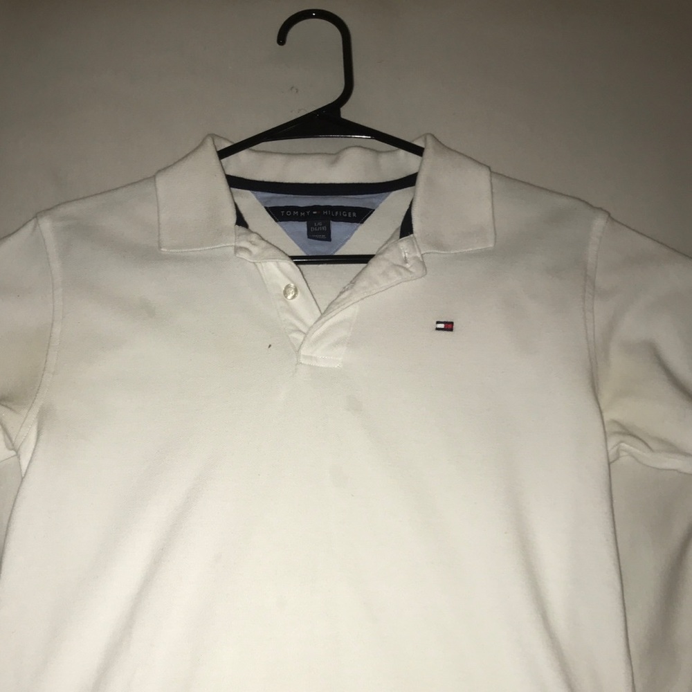Tommy Hilfiger Boys White Polo