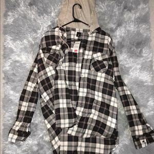 Hooded flannel