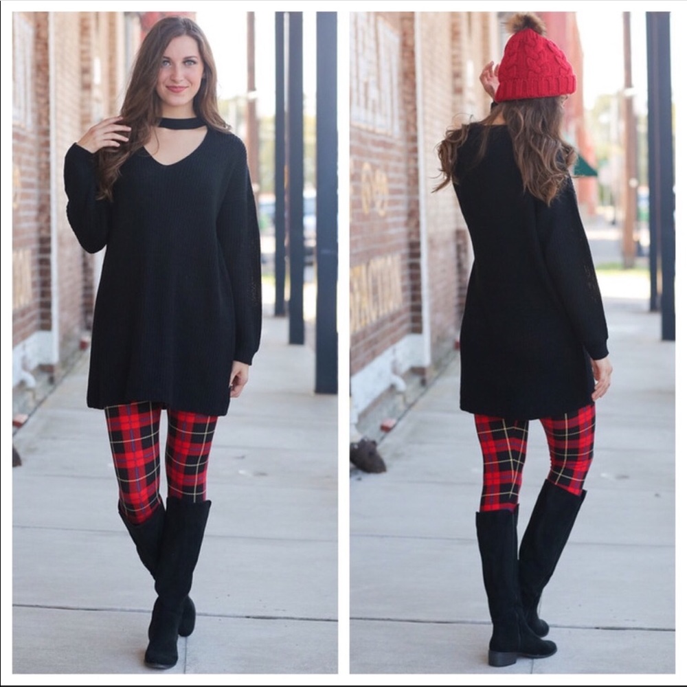 😍Cozy Choker Style Sweater Dress😍