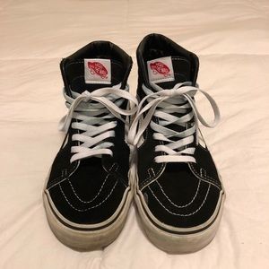 Black High Top Sk8 Vans