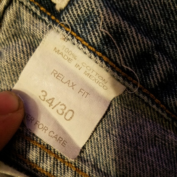 Distressed Blue Jeans - Picture 3 of 3