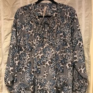 Melissa McCarthy Seven Sharkbite Blouse 1X