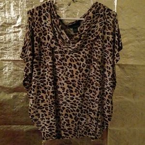 Cheetah print blouse