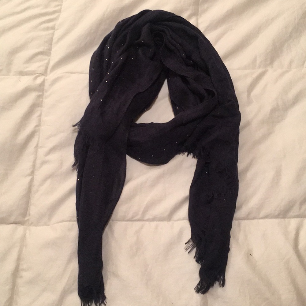 Blue scarf w/studs