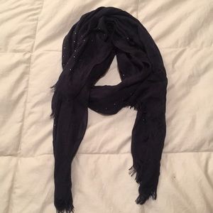 Blue scarf w/studs
