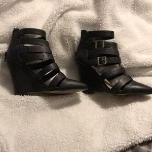 Black just fab booties