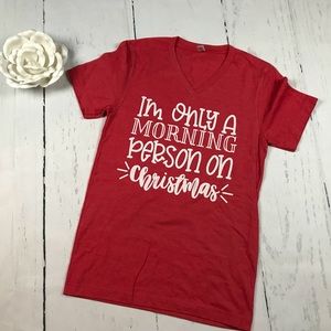 Christmas Morning Person tee