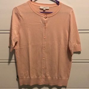 Loft short sleeve cardigan