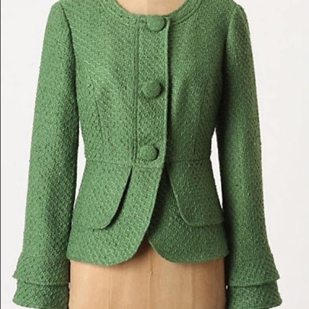 Anthropologie Tabitha Wool Blazer Jacket