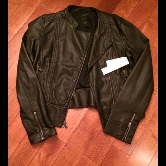 Calvin Klein Jackets & Blazers - Calvin Klein Faux Leather Jacket