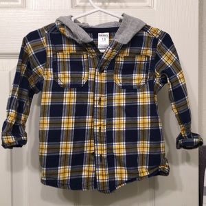 EUC Carter’s Shirt Yellow Hoodie 18 months