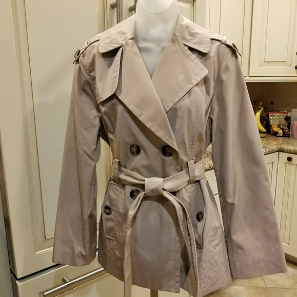 london fog short trench coat