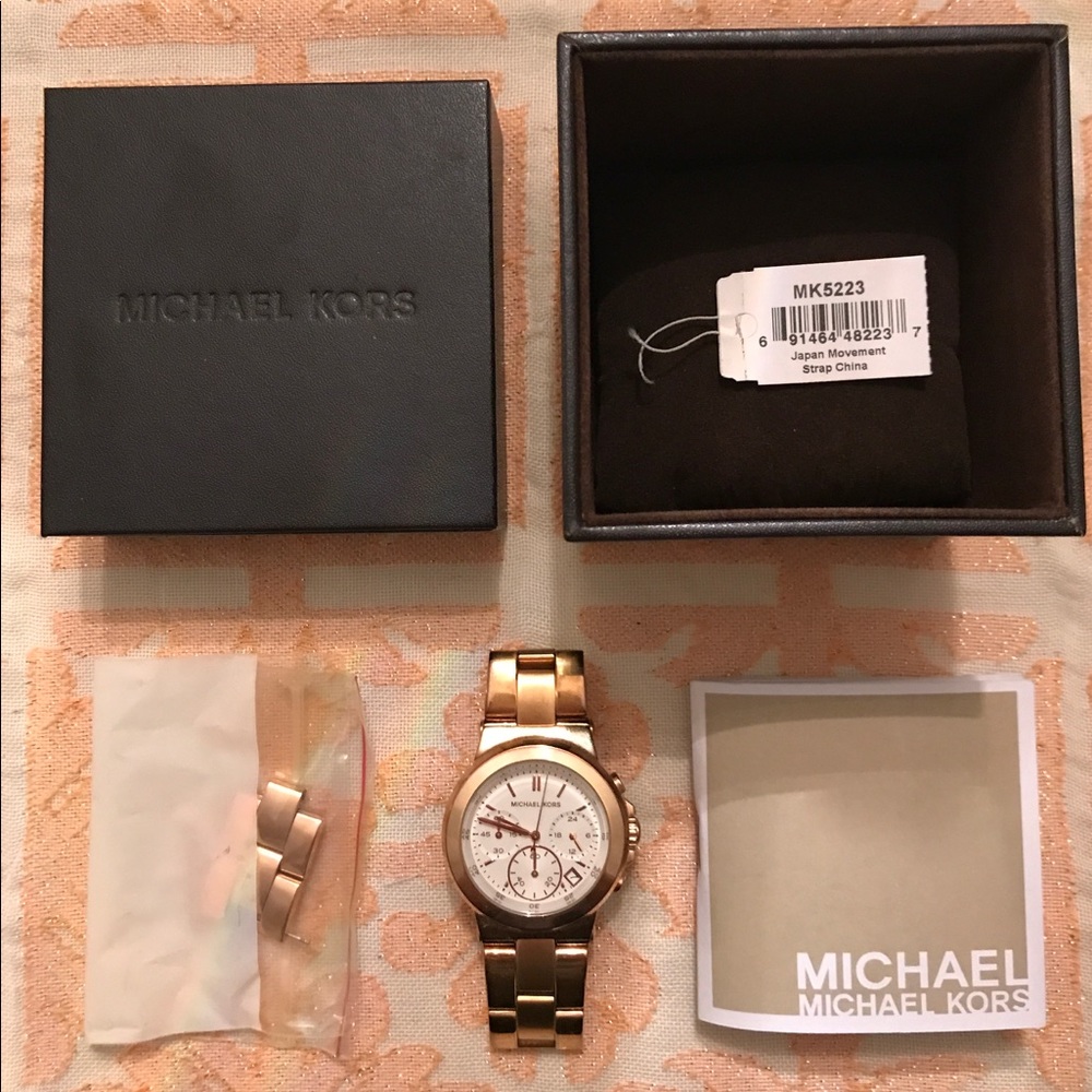 Michael Kors Rose Gold Chronograph Watch