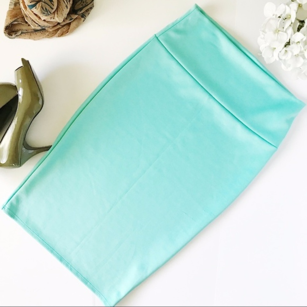 Cemi Ceri Mint high waisted pencil skirt