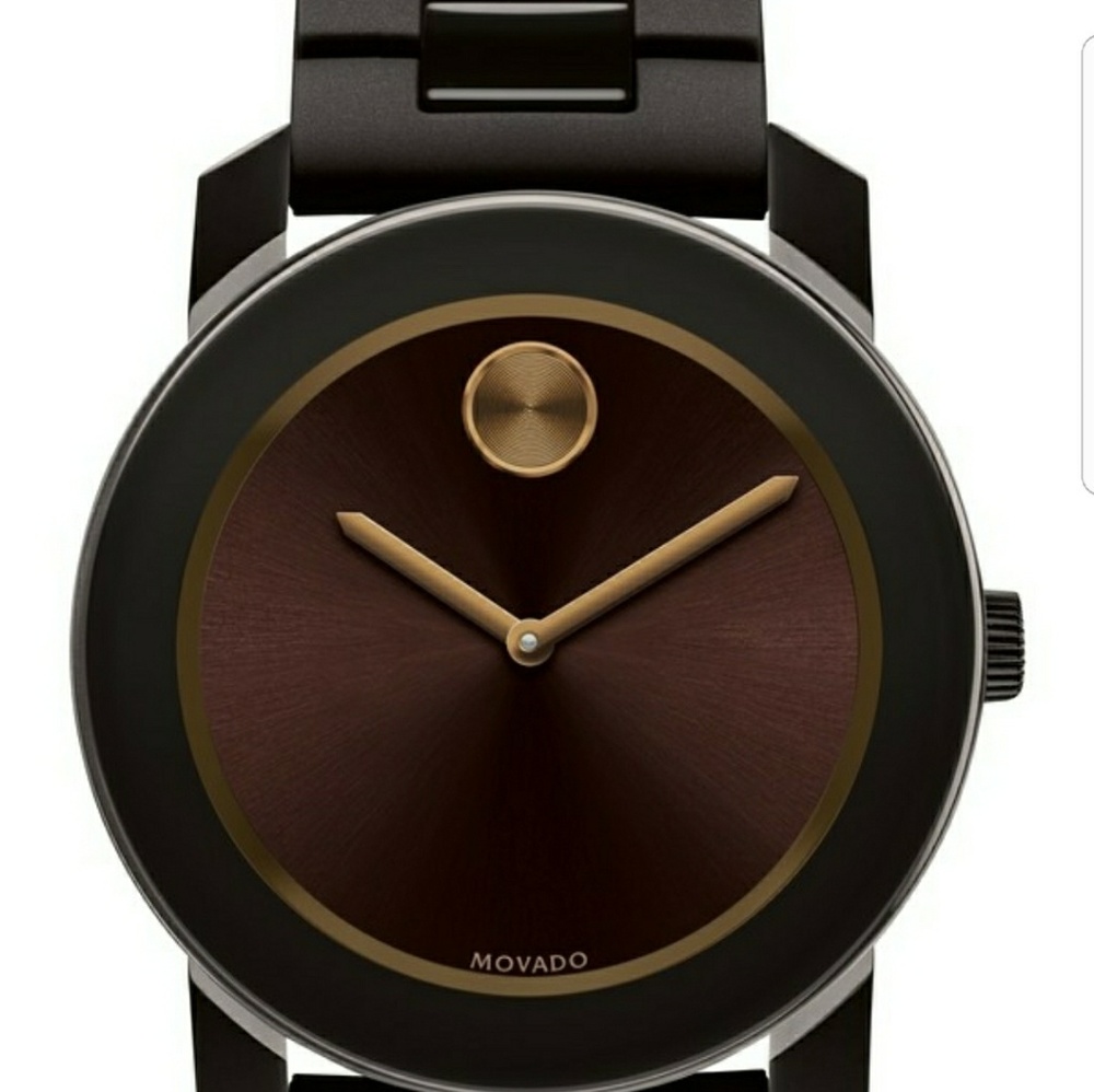 Movado gold bracelet 42mm watch