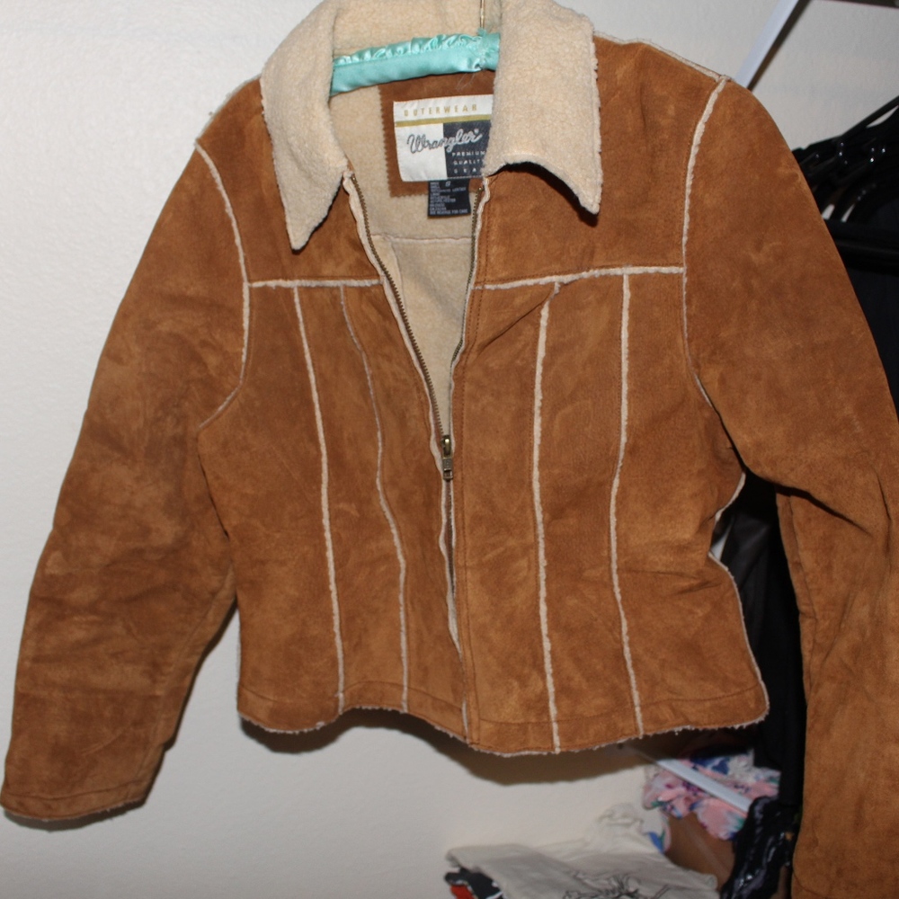 Vintage Wrangler Jacket Coat Suede