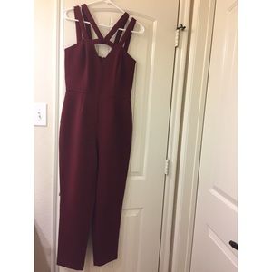 Dark Red/ Maroon Jumpsuit