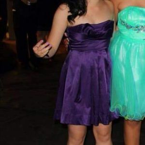 Purple homecoming dress