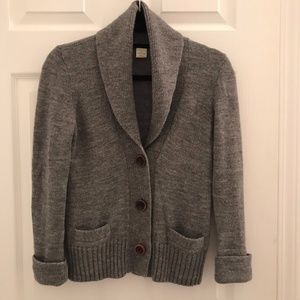 J.Crew Wool Shawl-Collar Cardigan