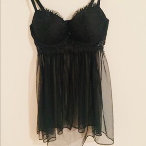 NEW victoria's secret push-up lace babydoll