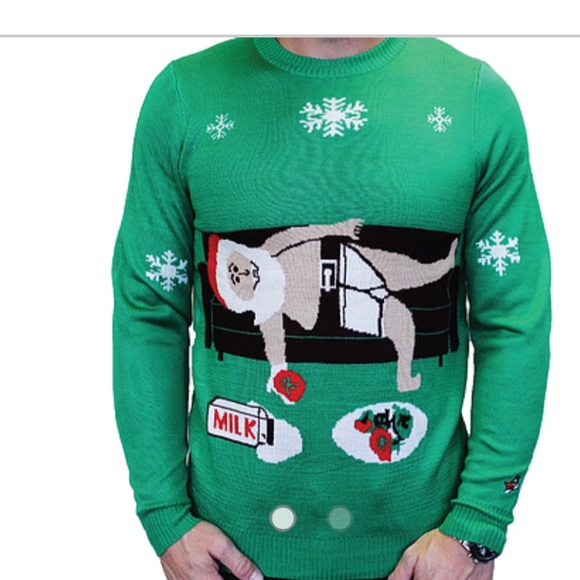 Passed Out/DrunkSanta Ugly Christmas Sweater. NWT! - Picture 4 of 4