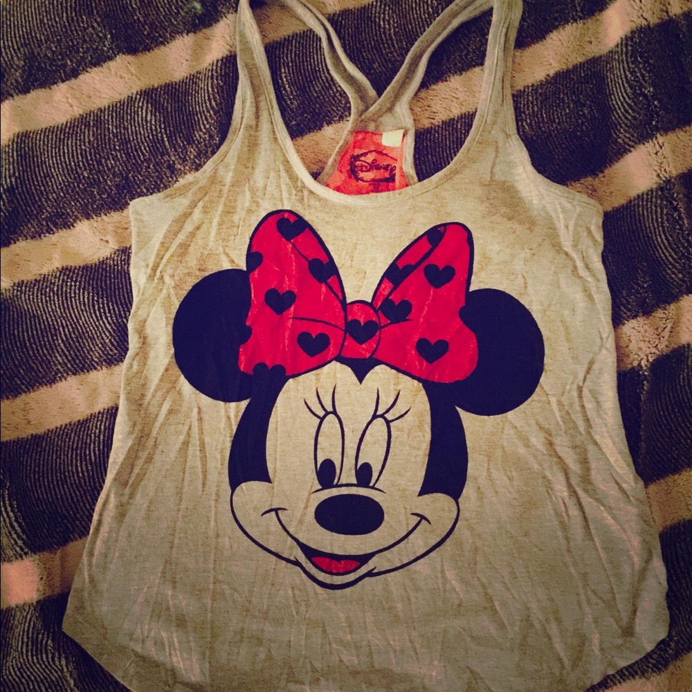 Junior Girls Minnie Mouse Disney Racerback Tank XS