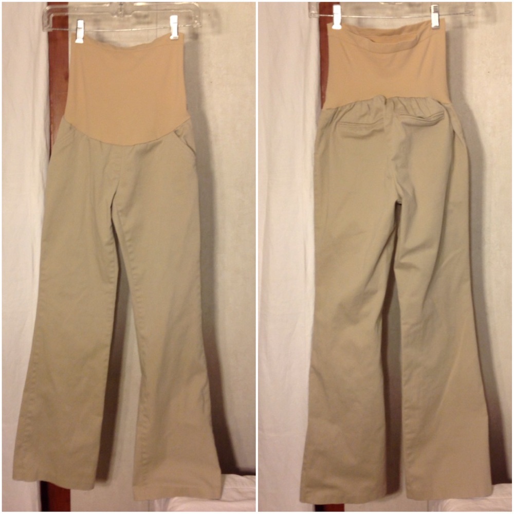 Women's Beige Size S Motherhood Maternity Pants