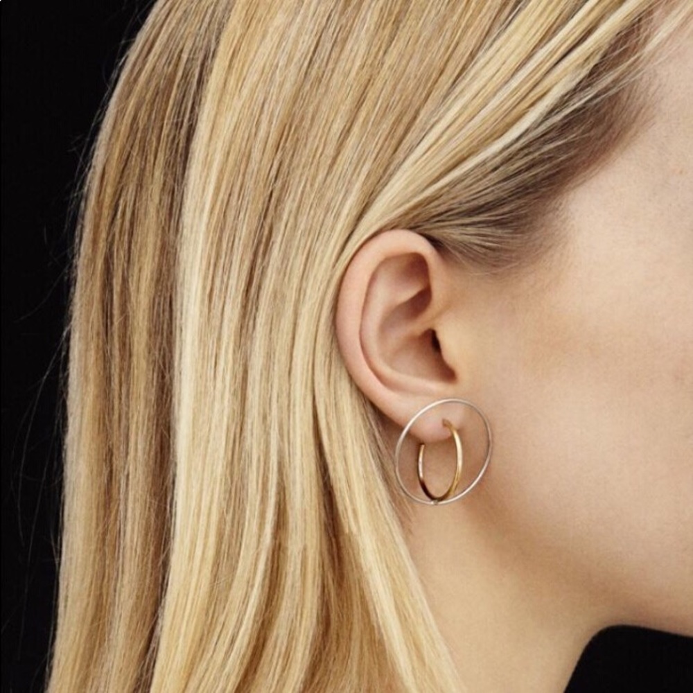 Two circles earring