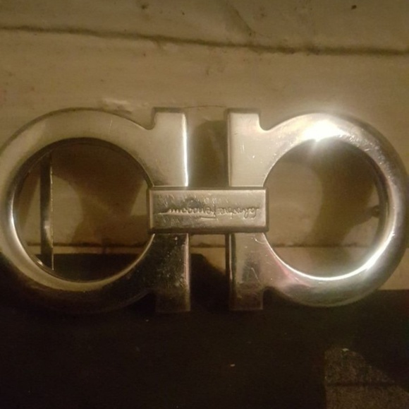 Silver Salvator Ferragamo Belt Buckle