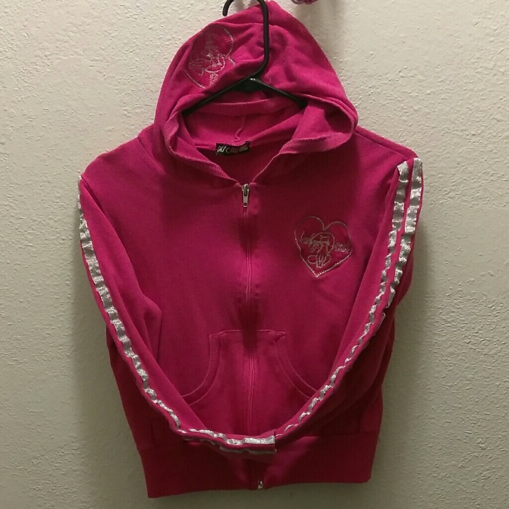 #256👉🏼Hot Pink Sweat Jacket