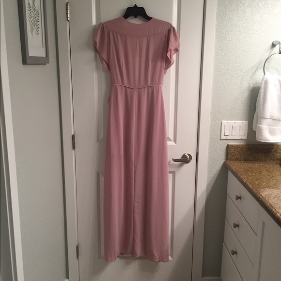 Blush chiffon wrap Maxie - Picture 2 of 4