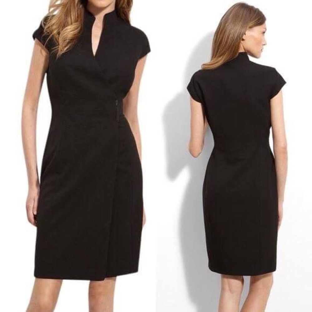 Black Calvin Klein Wrap Dress