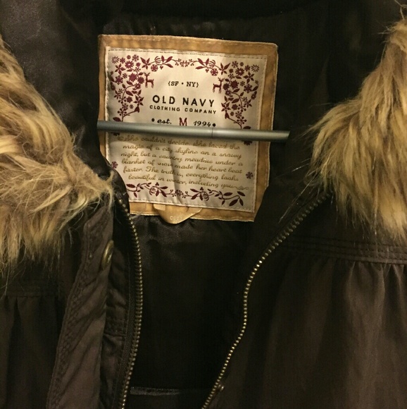 Old Navy ~ Winter Puffer Coat w/ faux fur hood - Picture 2 of 3