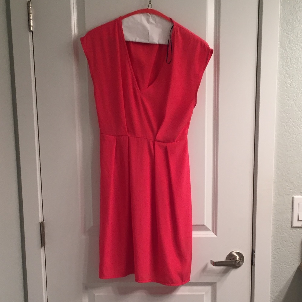 Salmon/ pink short dress