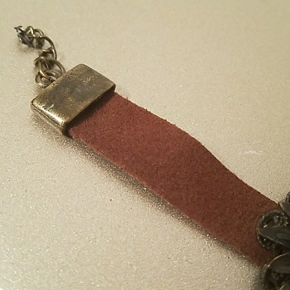 Brown flower bracelet. The Buckle type style - Picture 4 of 7