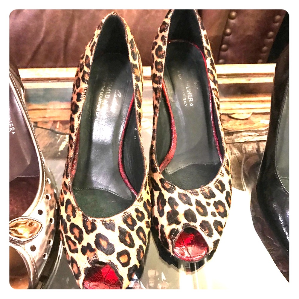 Women’s Donald J. Pliner Cheetah, Open Toe Heels