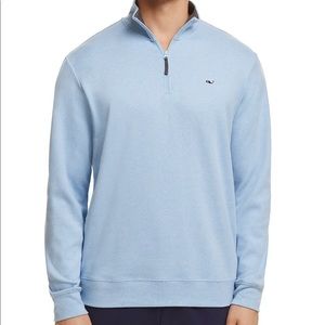 Vineyard Vines Cotton Quarter Zip "Jake Blue"