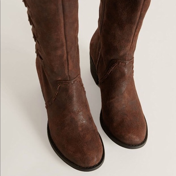 Heeled Knee High Multiple Buckle Boots - Picture 3 of 5