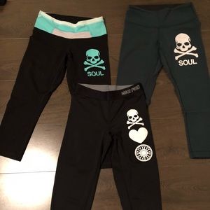 Set of 3 SoulCycle Capris