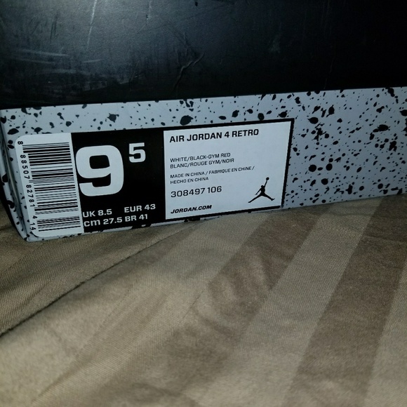 Retro 4 alternate 89 size 9.5 (OG All) - Picture 4 of 7