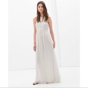 Zara embroidered maxi dress