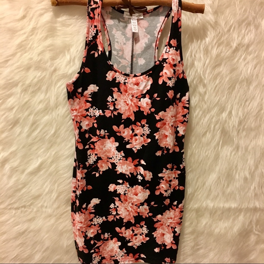 Black floral Little mini dress