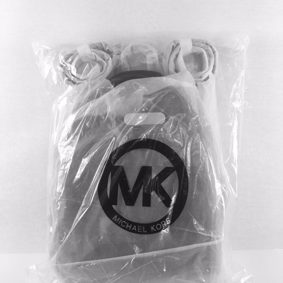 NWT MICHAEL KORS Abbey Nylon Large Backpack Black