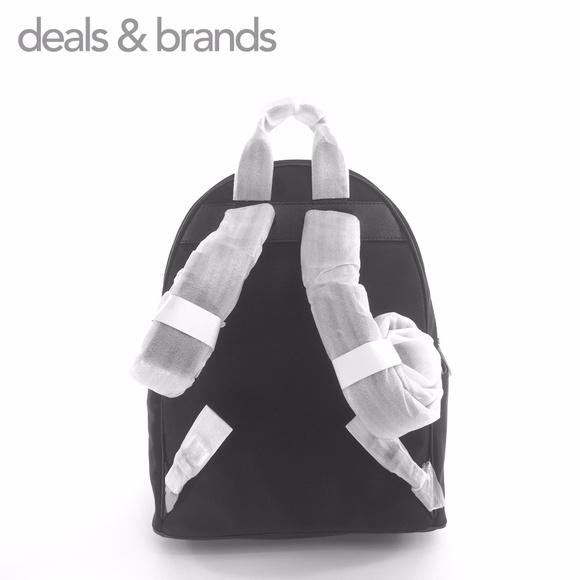 NWT MICHAEL KORS Abbey Nylon Large Backpack Black main image 5