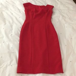 Red Anthropologie dress