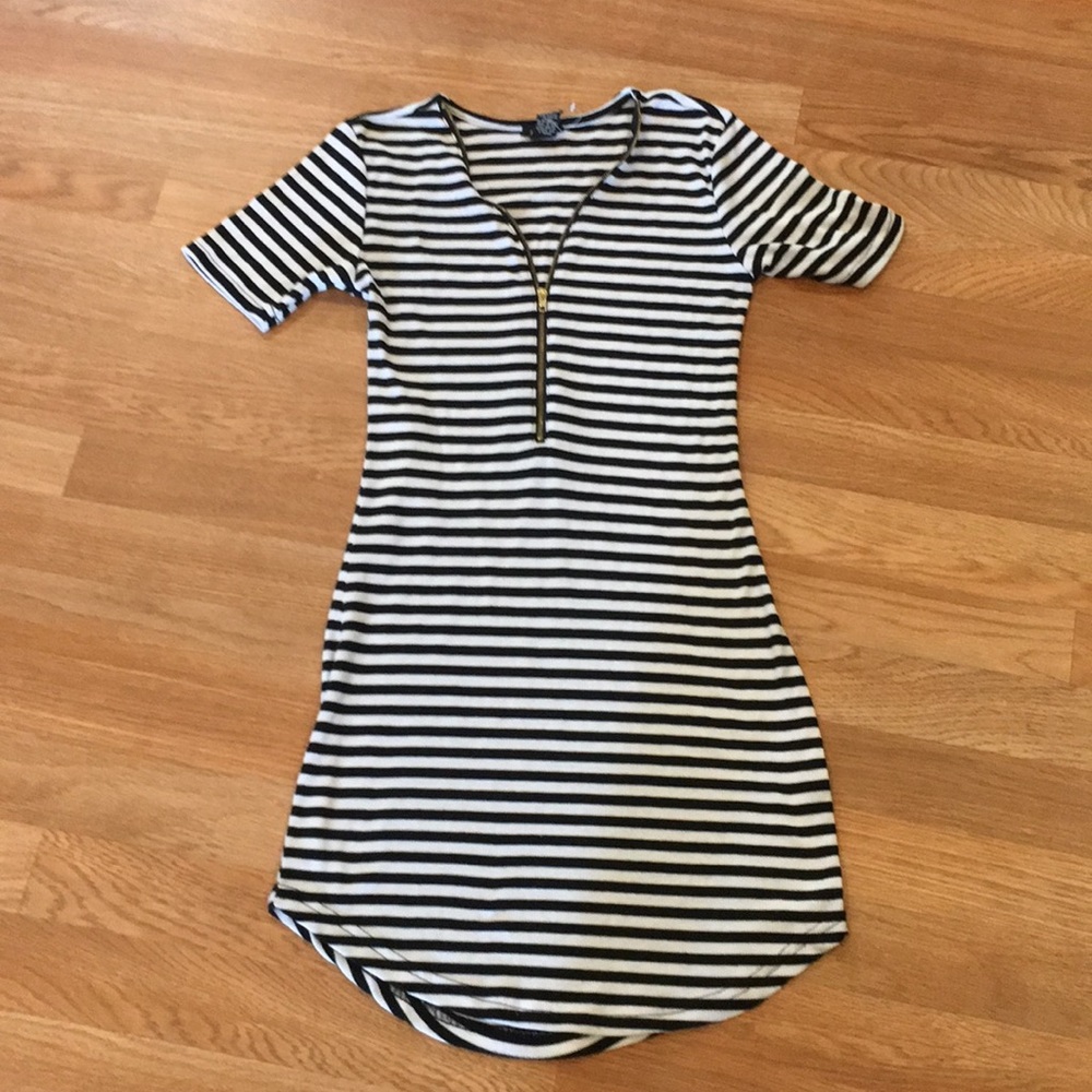Striped mini dress